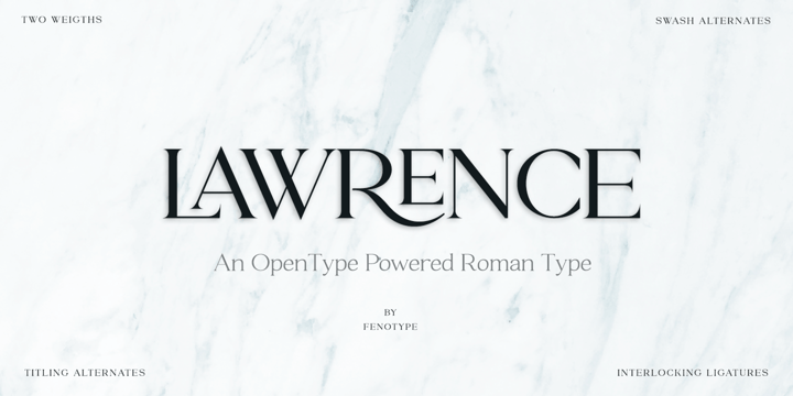 Lawrence Font Poster 11