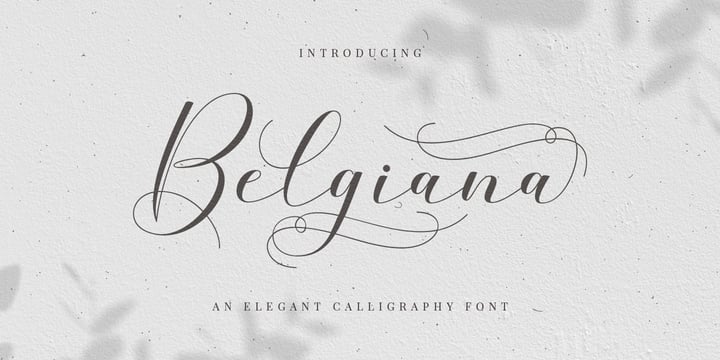 Belgiana Script Font Poster 6