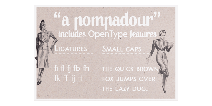 A Pompadour Font Poster 4