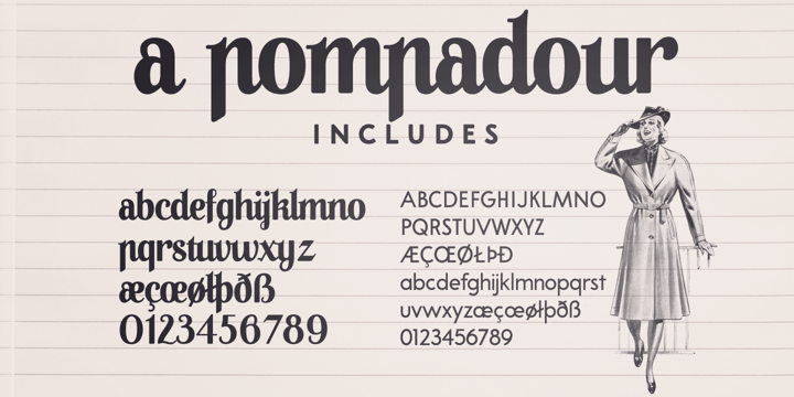 A Pompadour Font Poster 2