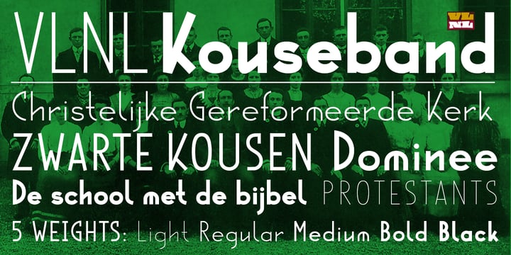VLNL Kouseband Font Poster 2