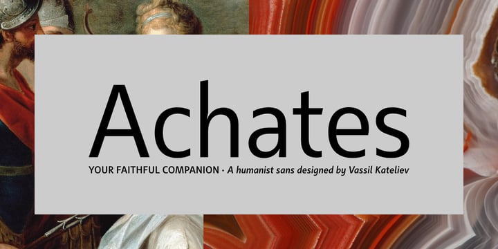 Achates Font Poster 15