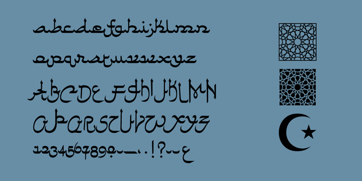 Faux Arabic Font Poster 1