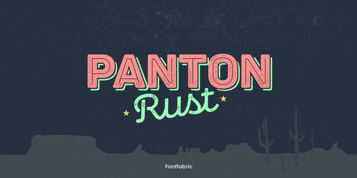 Panton Rust Font Poster 1