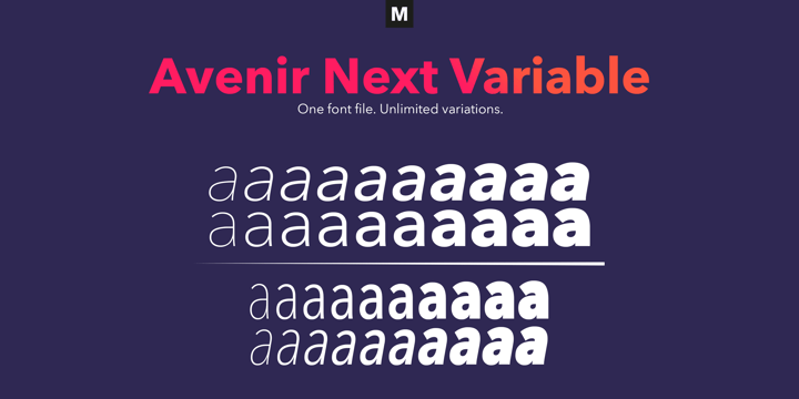 Avenir Next Variable Font Poster 1