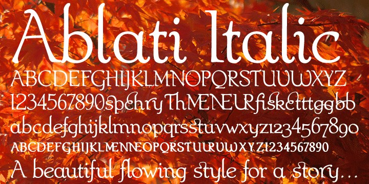 Ablati Font Poster 2
