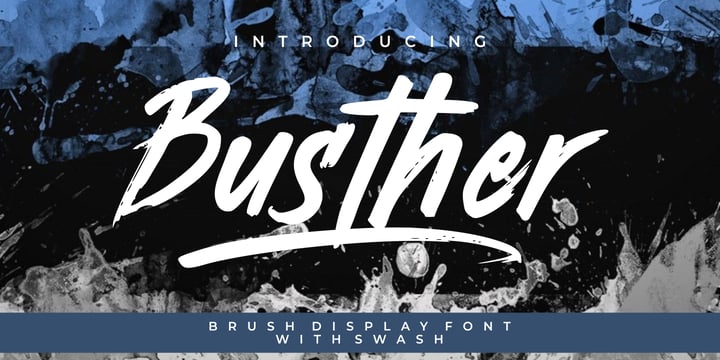 Busther Font Poster 9