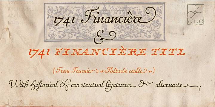 1741 Financiere Font Poster 1