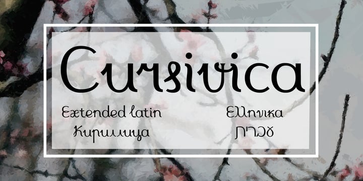 Cursivica Font Poster 1