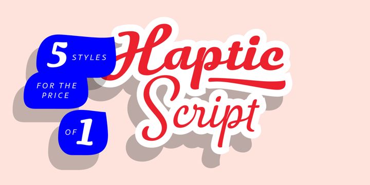 HapticScript Font Poster 1
