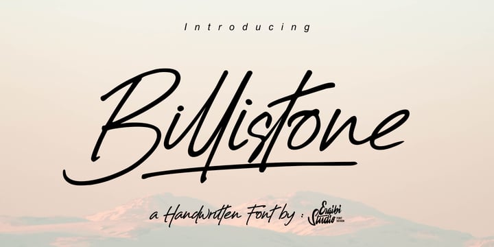 Billistone Font Poster 1