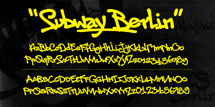 The Subway Types Font Poster 6