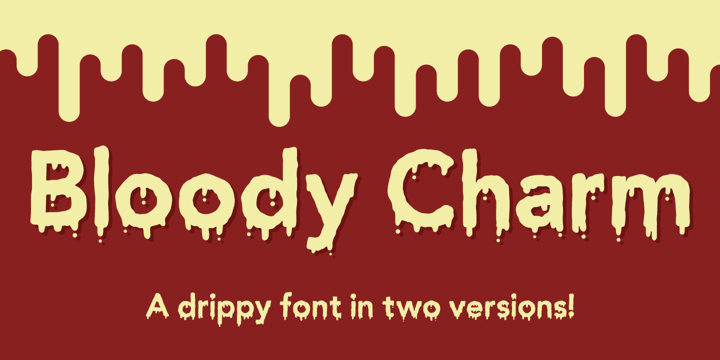 Bloody Charm Font Poster 1