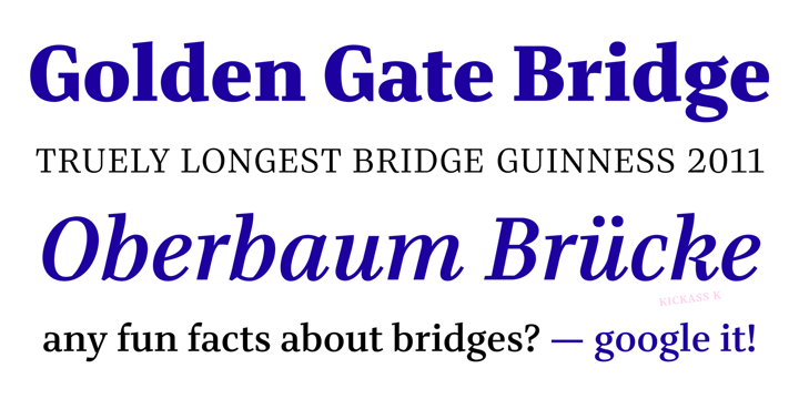 Bridge Text Font Poster 4