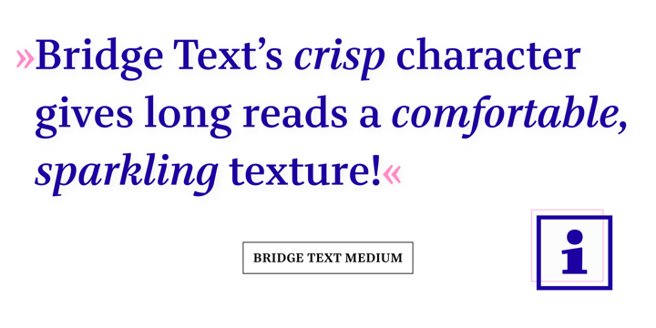 Bridge Text Font Poster 2
