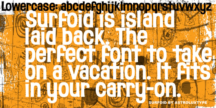 Surfoid Font Poster 5