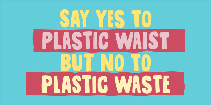Plastic Waist Font Poster 2