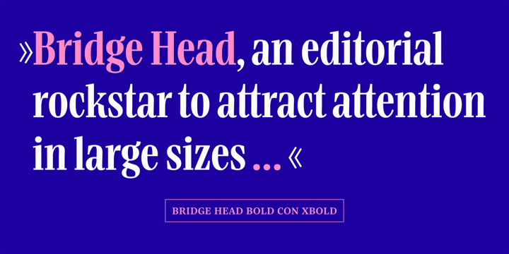 Bridge Head Font Poster 3