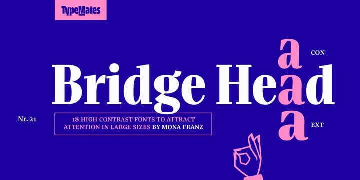 Bridge Head Font Poster 1
