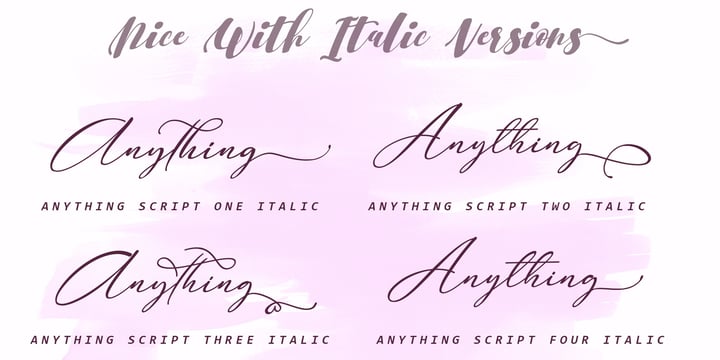 Anything Script Font | Webfont & Desktop | MyFonts