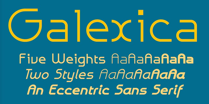 Galexica Font Poster 1
