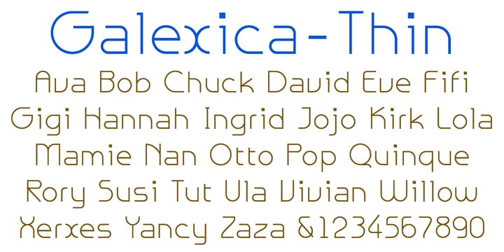 Galexica Font Poster 6