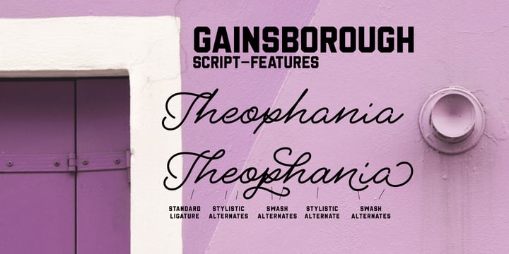 Gainsborough Font Poster 5