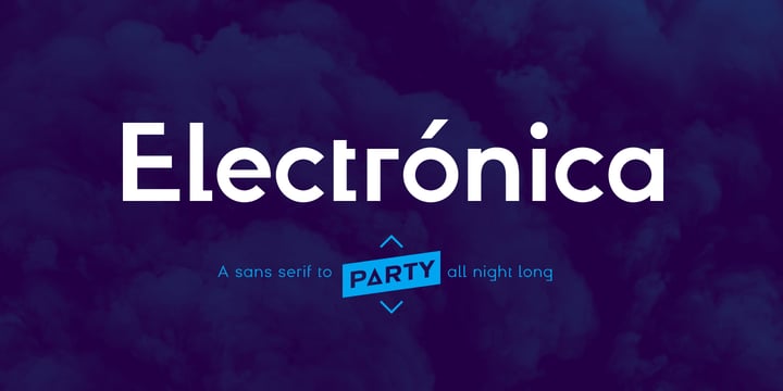 Electronica Font Poster 1