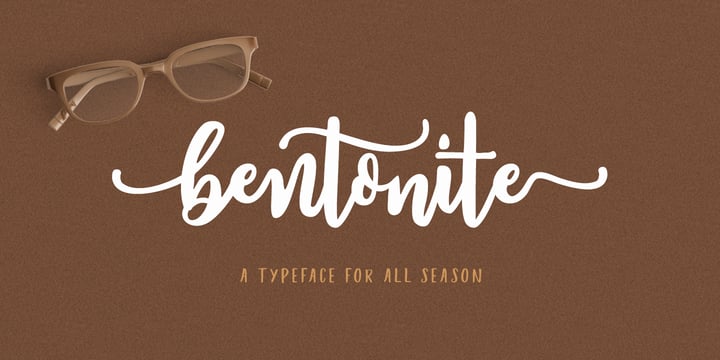 Bentonite Script Font Poster 1