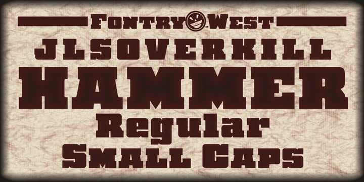 JLS OverKill Font Poster 4