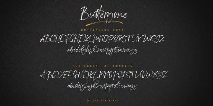 Buttergone Brush Font Poster 9