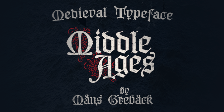 Middle Ages Font Poster 1