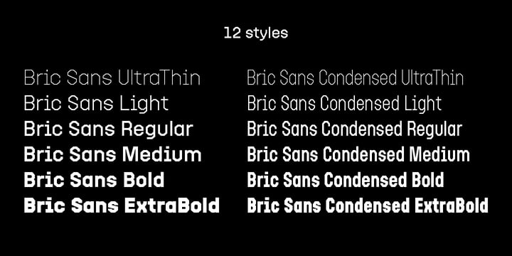 Bric Sans Font Poster 5