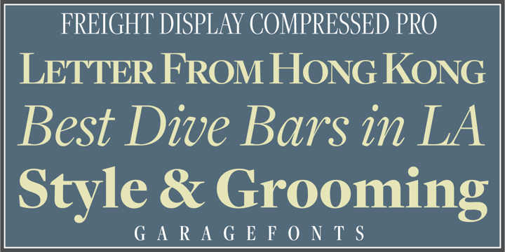Freight Display Cmp Pro Font Poster 4