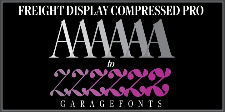 Freight Display Cmp Pro Font Poster 3