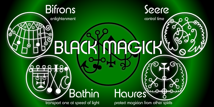 Black Magick Font Poster 1