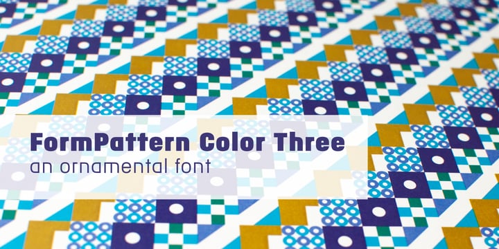FormPattern Color Three Font Poster 1