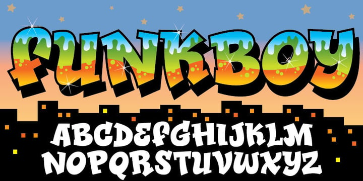 Funkboy Font Poster 1