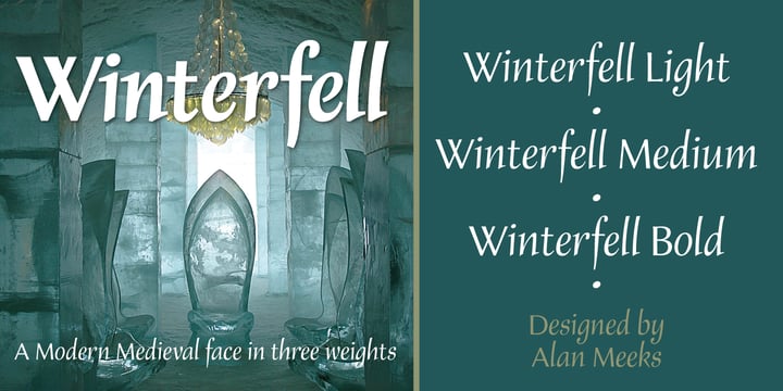 Winterfell Font Poster 5