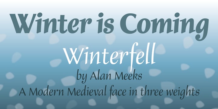 Winterfell Font Poster 2