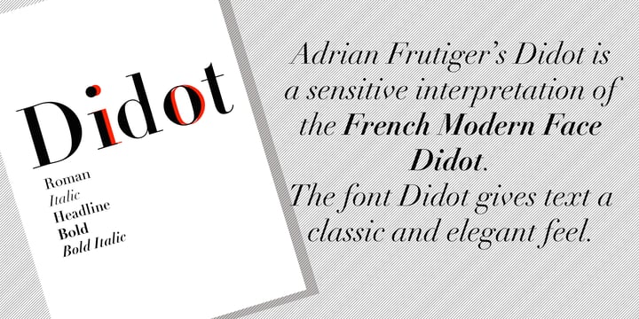 Linotype Didot Font Poster 5