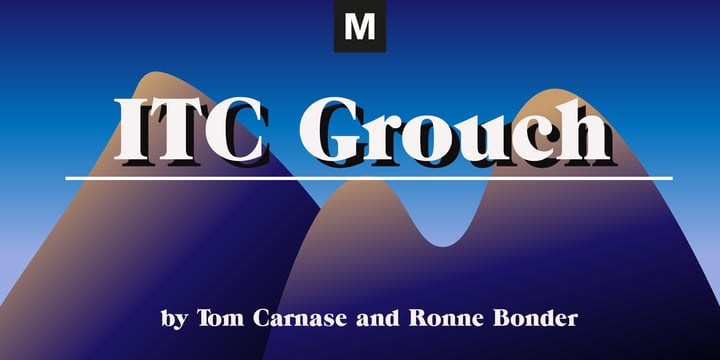 ITC Grouch Font Poster 3