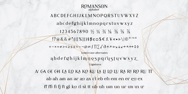 Romanson Font Webfont Desktop Myfonts