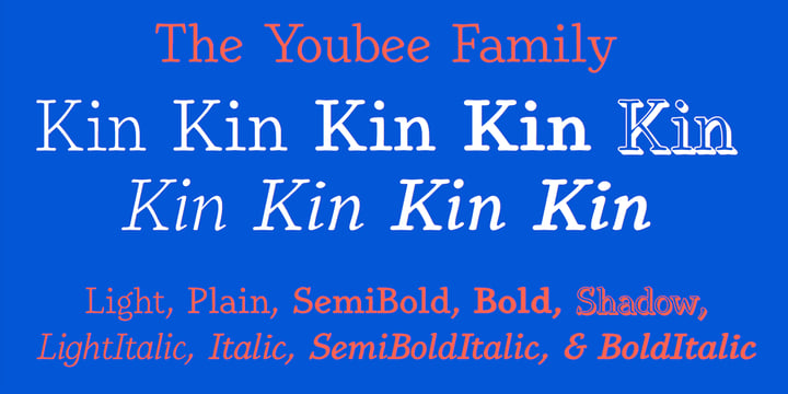 Youbee Font Poster 2