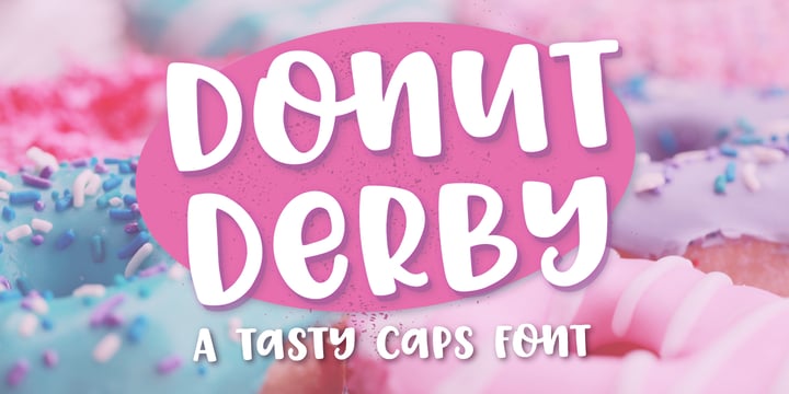 Donut Derby Font Poster 1