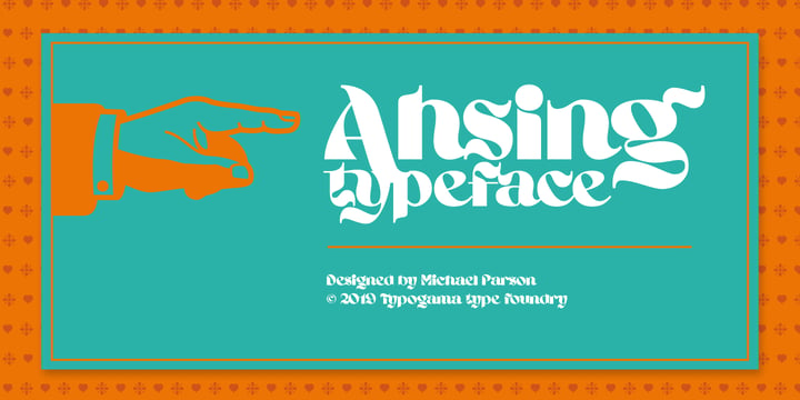 Ahsing Font Poster 1