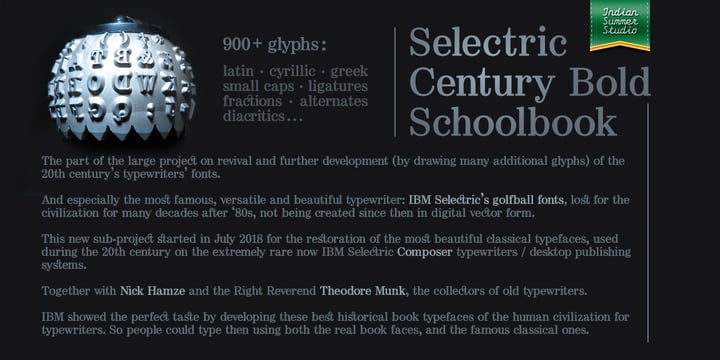 Selectric Century Font Poster 1