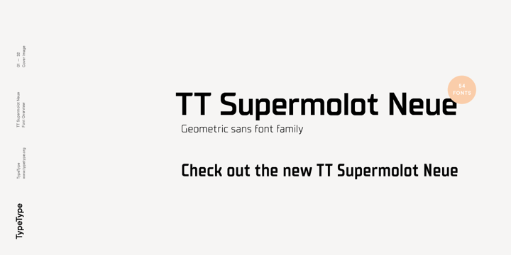 TT Supermolot Font Poster 2