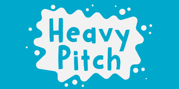 Heavy Pitch Font Poster 1