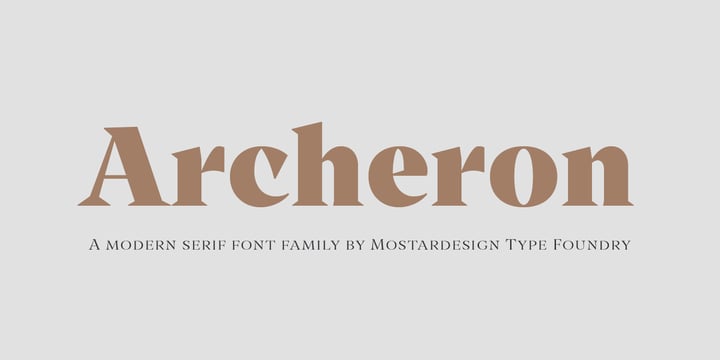 Archeron Pro Font Poster 1